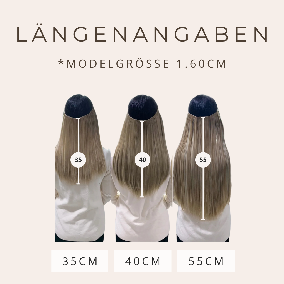 UNSICHTBARE PREMIUM HAAR EXTENSIONS GLATT - 35/40/55cm