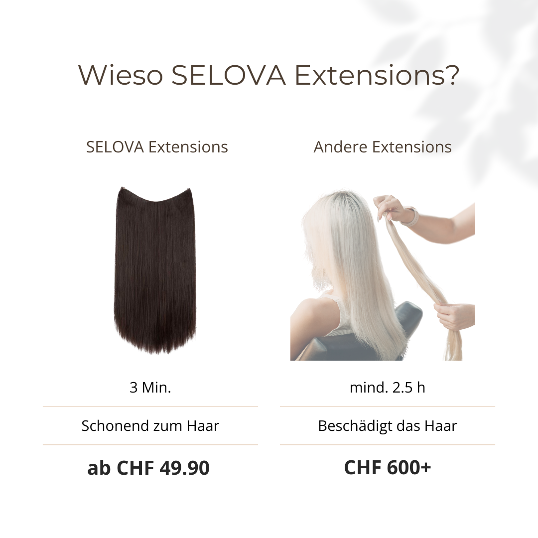 UNSICHTBARE PREMIUM HAAR EXTENSIONS GLATT - 35/40/55cm