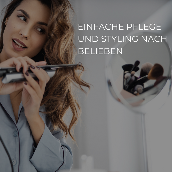 UNSICHTBARE PREMIUM HAAR EXTENSIONS GLATT - 35/40/55cm
