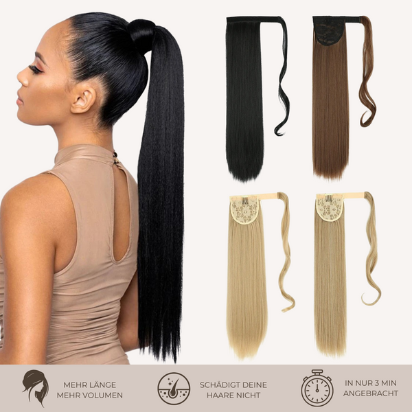 PONYTAIL EXTENSIONS GLATT 60 & 80cm