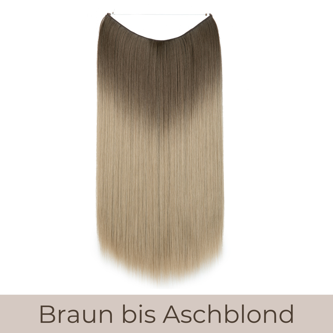 UNSICHTBARE PREMIUM HAAR EXTENSIONS GLATT - 35/40/55cm