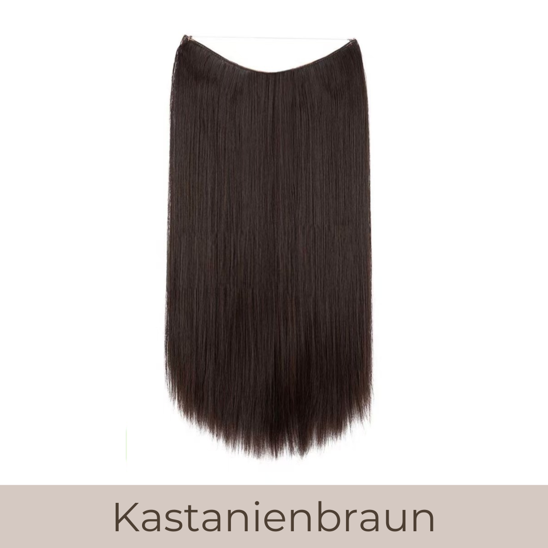 UNSICHTBARE PREMIUM HAAR EXTENSIONS GLATT - 35/40/55cm