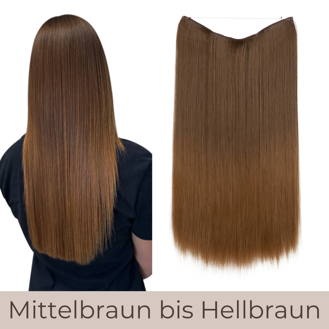 UNSICHTBARE PREMIUM HAAR EXTENSIONS GLATT - 35/40/55cm